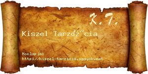 Kiszel Tarzícia névjegykártya